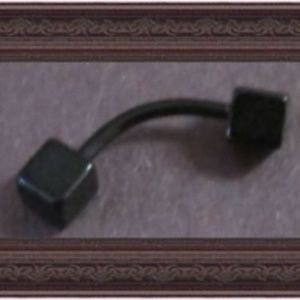Black Box Curved Barbell Design Body Piercing